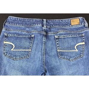 American Eagle Womens Artist Jean Stretch 12 Capri